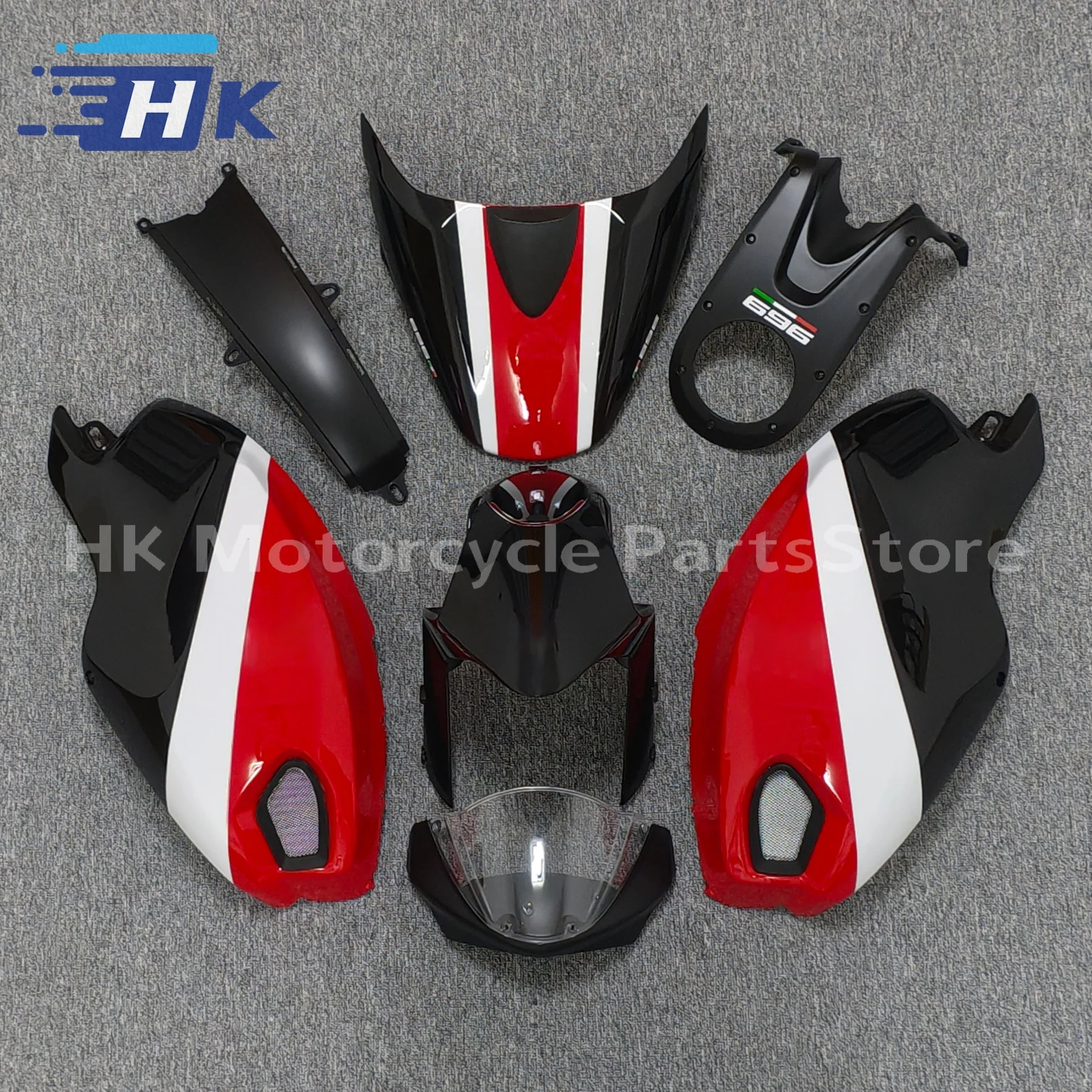 

For Ducati Monster 696 796 1100 1100S EVO 2009 2010 2011-2015 motorcycle high quality fairing ABS plastic body decoration kit