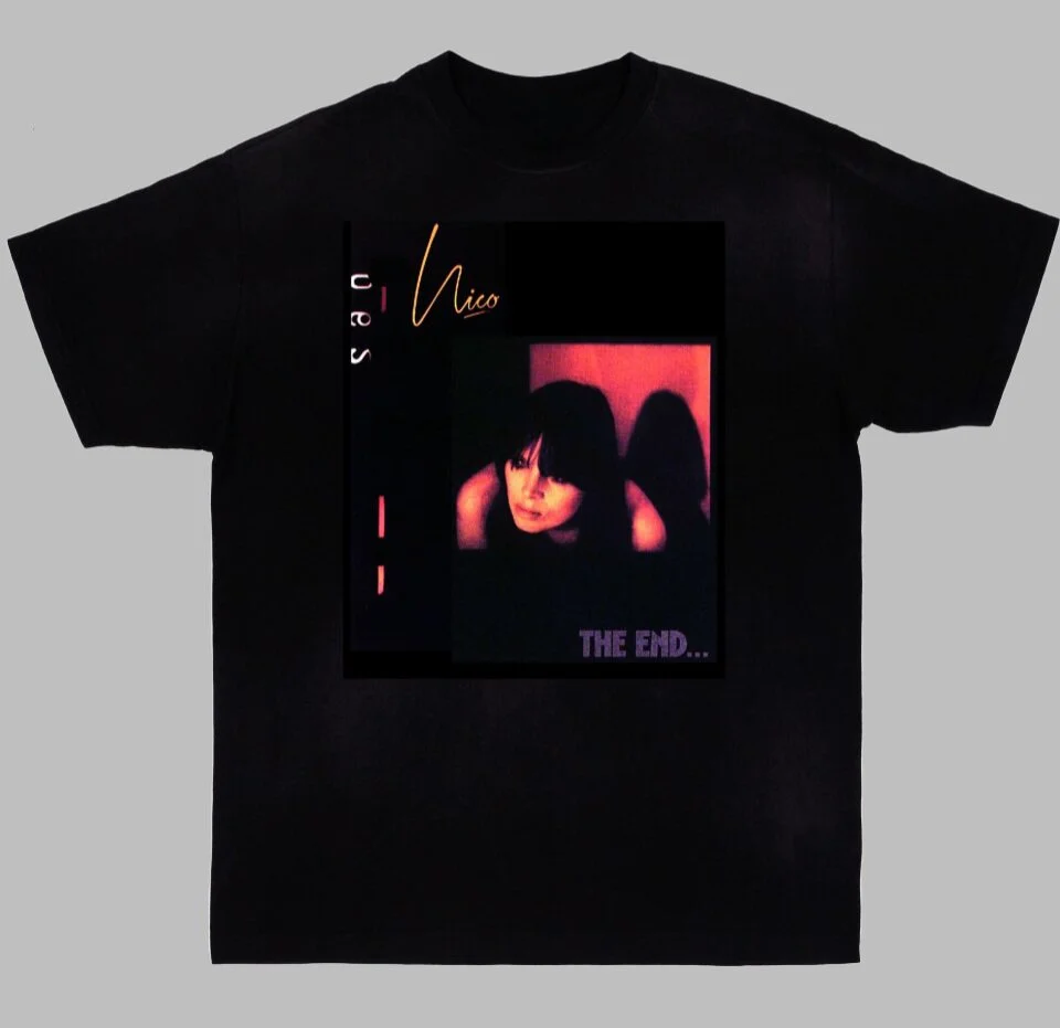 German Singer Nico Velvet Underground Retro Music Art Summer Casual T-shirt Men's and Women's Luxury Brand Top 2026