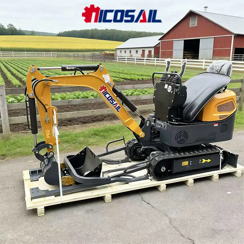 

1 Ton EPA Engine Mini Excavator Euro 5 CE Certified Kubota Engine for Farm Garden Landscaping EU Market