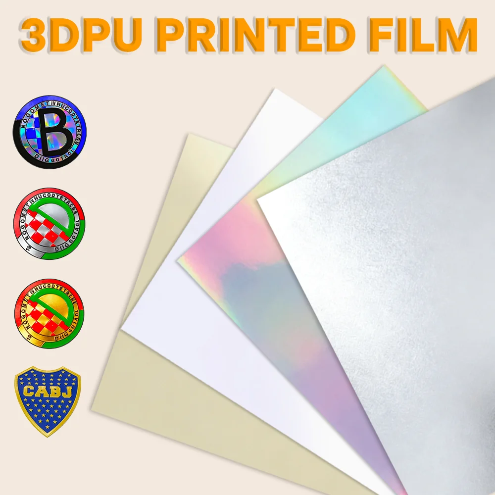 

Силиконовая пленка с 3D УФ-принтом для этикеток одежды и персонализированная теплопередающая 3D силиконовая теплопередающая пленка для горячего тиснения