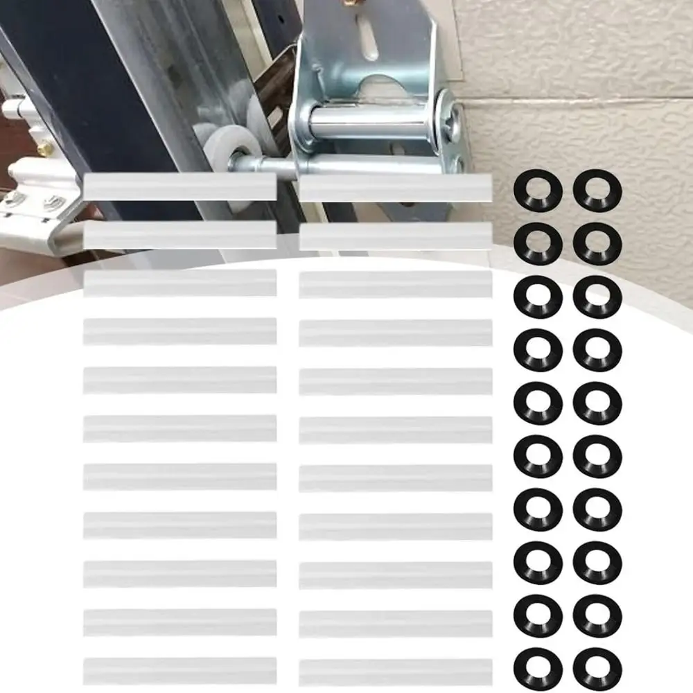 20pcs Quiet Roller Garage Door Rollers Precision Bearing High Load Garage Door Hinge Sleeves Noise Reduction Heavy Duty