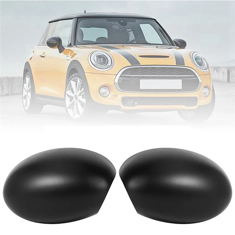 2 Pack Left + Right NS Door Wing Mirror Cover Housing Kit For Mini Cooper R52 R50 R53 01-06 Primer-T61C