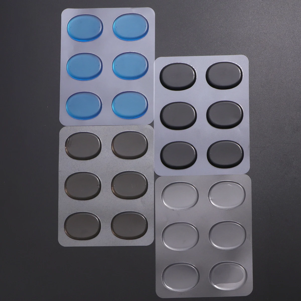 

24 Pcs Drum Mute Pad Self-adhesive Mat Automatic Snare Damper Silicone Travel Gel