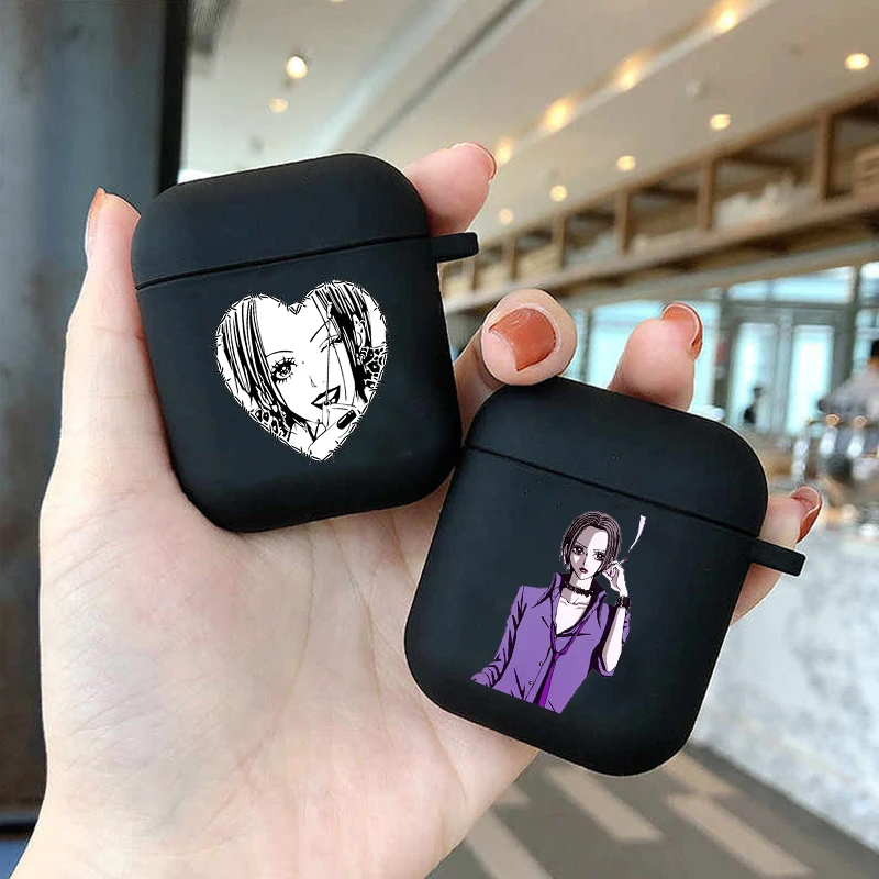 

Oosaki Nana anime cartoon movie Soft silicone Case For AirPods Pro 1 2 3 4 Black Silicone Wireless Bluetooth Earphone Box Cover
