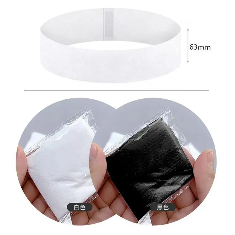 50 Pieces Disposable Spa Facial Headbands Stretch Non-Woven Soft Skin Care Hair Band with Convenient Closure for Women Girls