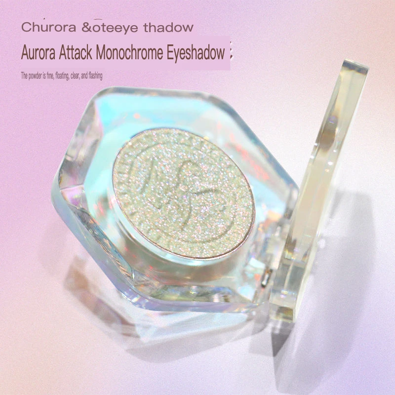Xunfeite Optical Chameleon Eyeshadow Single-Color Pure Dazzling Highlight Fine Crystal Clear Texture for Eye Makeup