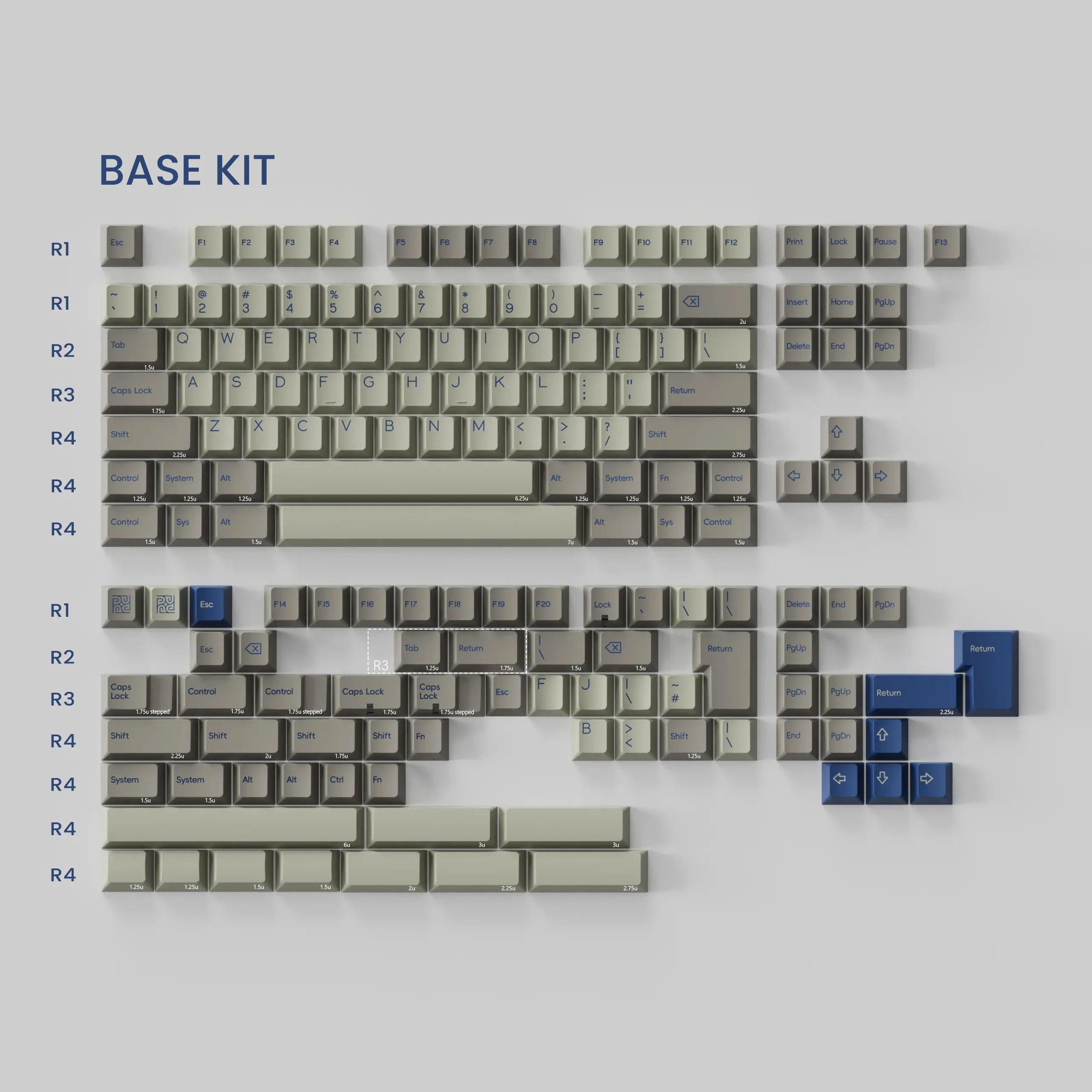 Base kit] PBTfans Keystone PBT material Cherry profile Dye-sub