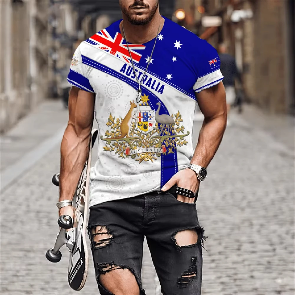 أستراليا الجرافيك الرجال تي شيرت طفل تي شيرت قمصان قصيرة الأكمام تي شيرت ملابس للرجال الصيف طفل التي شيرت المرأة التي شيرت Y2k