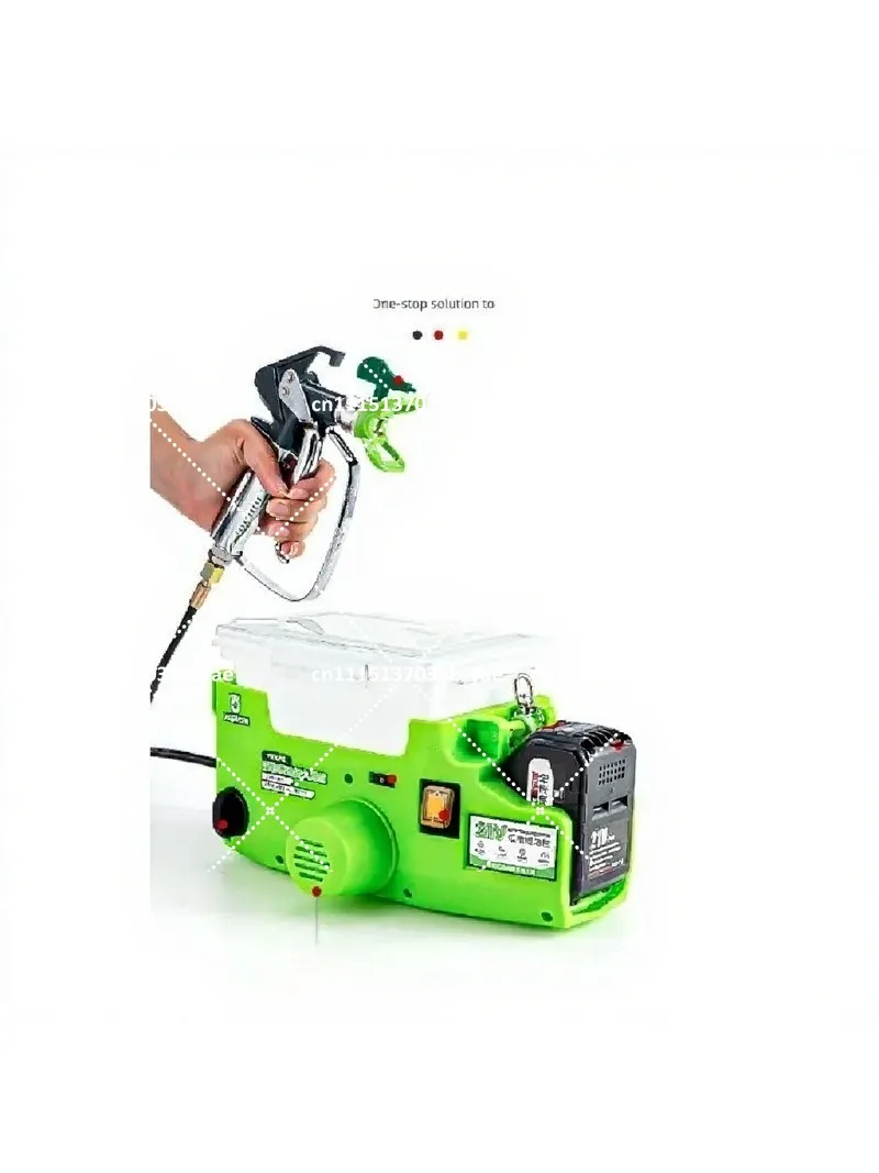 Electric High Pressure Airless Sprayer Handheld Lithium Battery Paint Sprayer for Latex Paint Multi-functional