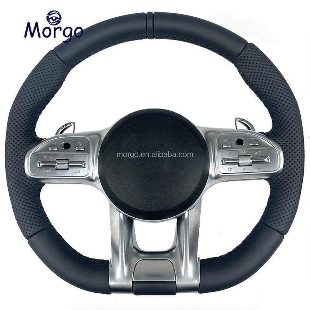 

Original Leather AMG Steering Wheel for Mercedes Benz Steering Wheel AMG W205 C63 W213 E63 G63 GLS63S GLA45 A45 Steering Wheel
