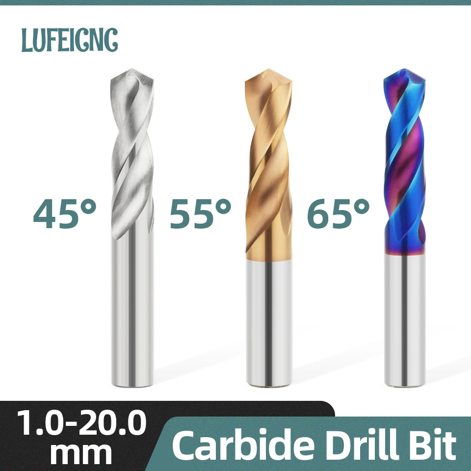 Tungsten Carbide Twist Drill Whole Hard Metal Drill Bits Mechanical Workshop Tools Cnc Drilling Machine 1.0-20.0mm