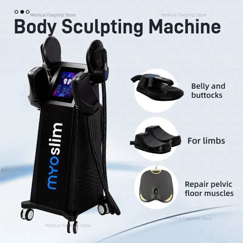 

myoslim 6500W 15 Tesla slimming instrument 200Hz high frequency fat burning body shaping machine fast weight loss