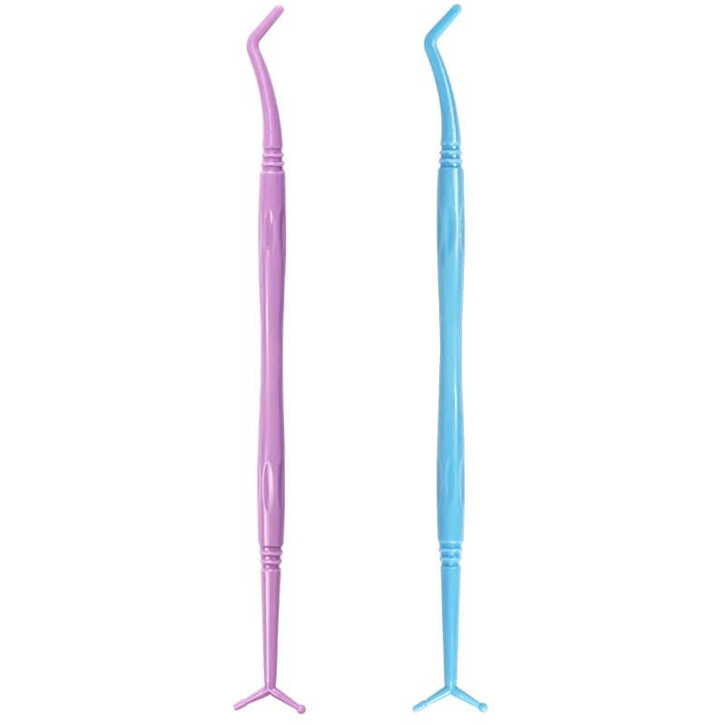 2pcs Dental Composite Resin Plugger Filling Spatula Double Head Plastic Filler Shaping Angle Mixing Knife Dentistry Tools