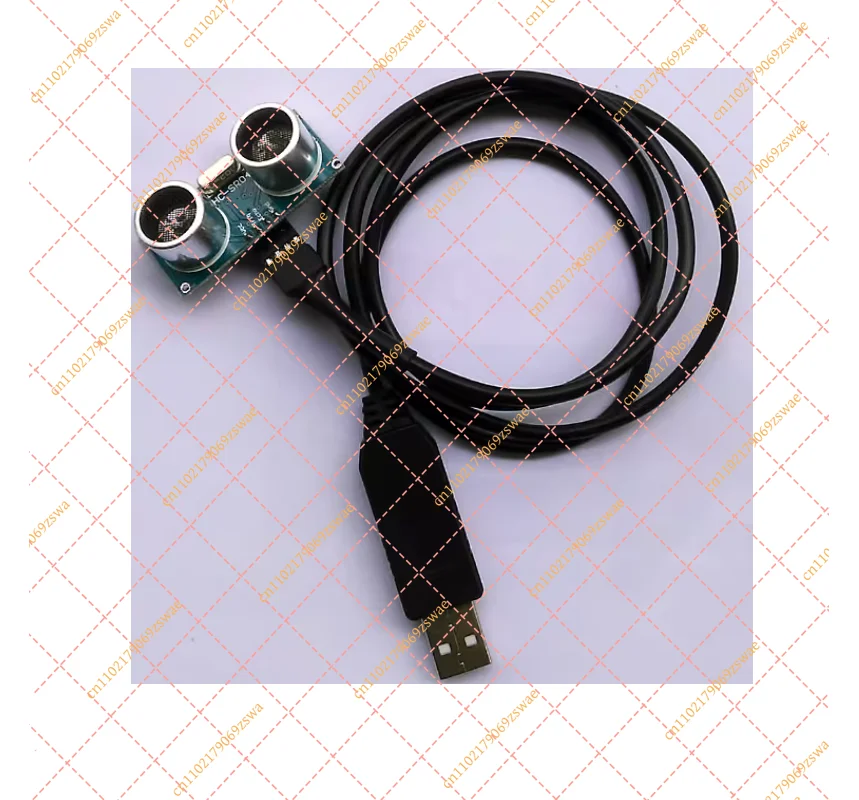 High-Precision USB Ultrasonic Distance Sensor, Plug-and-Play Module with SDK Support