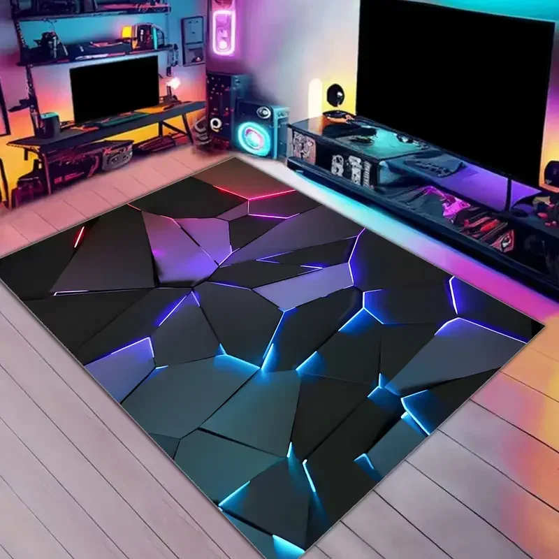 Gamer Rug PC Game Controller Pattern Mat for Bedroom Living Room Play Area Indoor Outdoor Rug Door Mat Cool Decor Boys Girls