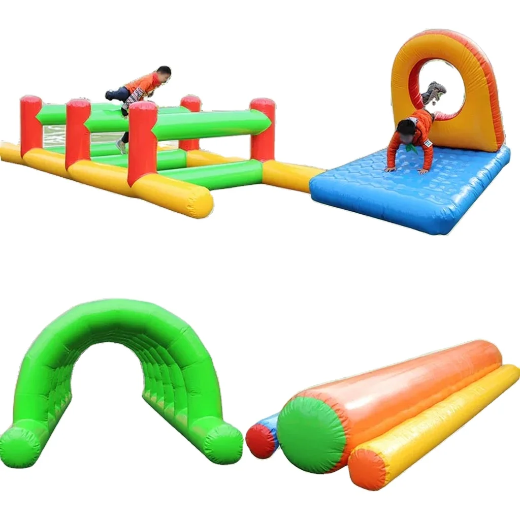 Outdoor Inflatable Development Team Building Activities Run Crossing Obstacle Course Challenge Sport Game