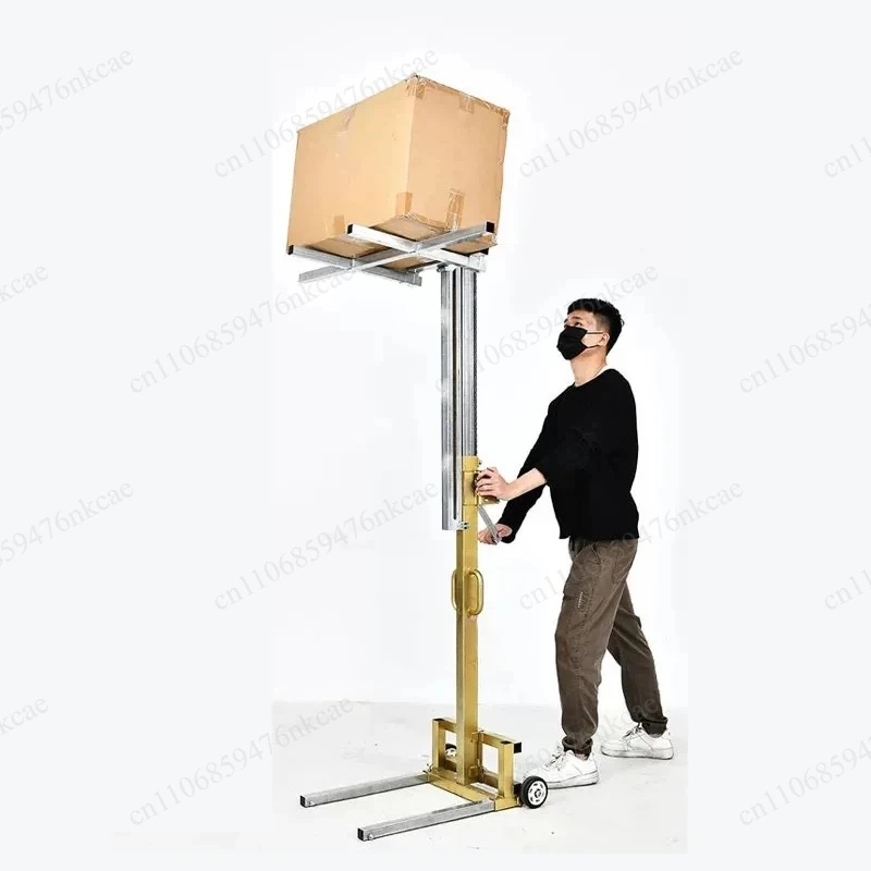 Bearing 80KG Warehouse Logistics Handling Forklift Hand Stacker Wire Rope Winch Light Manual Loading and Unloading Forklift