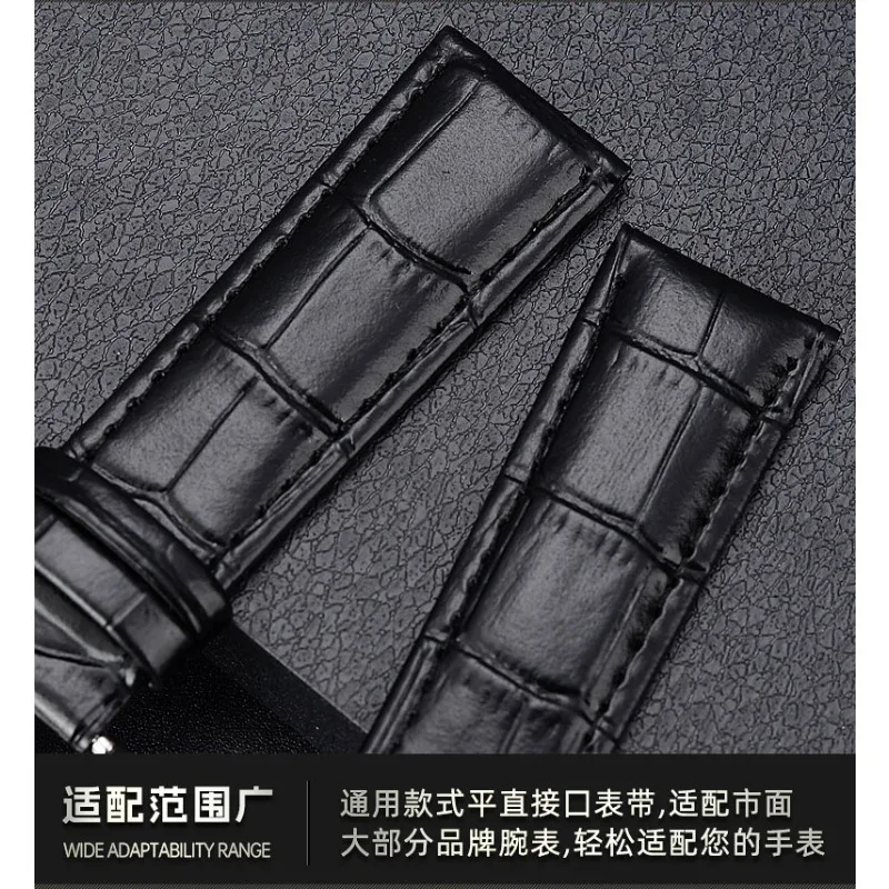 2026 جديد جلد طبيعي حزام مع صندوق حزام فراشة مشبك سوار 20 مللي متر 21 مللي متر 22 مللي متر 23 مللي متر 24 مللي متر معصمه ساعة اكسسوارات