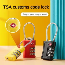 New TSA Customs Colorful Code Lock for Travel Luggage Password Changeable Lock Contrast Color Design Padlock Cabinet Locker