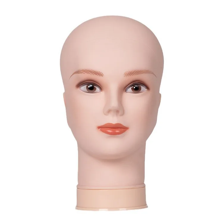 Realistic Mannequin Head for Wig Females Males Making Displaying Wigs Hair with Wig Net Cap Wig Accessories Head Mannequin