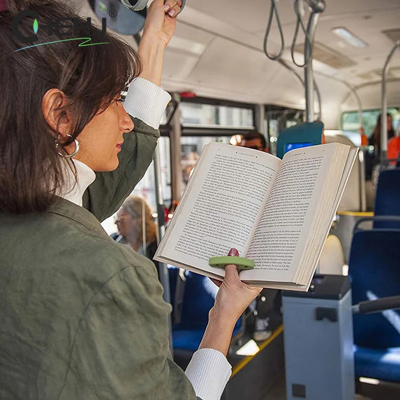 1 قطعة سيليكون المرجعية كتاب حامل القراءة المعونة الإبداعية الإبهام كتاب دعم ، حامل صفحة الإبهام للطلاب ومحبي الكتاب #2