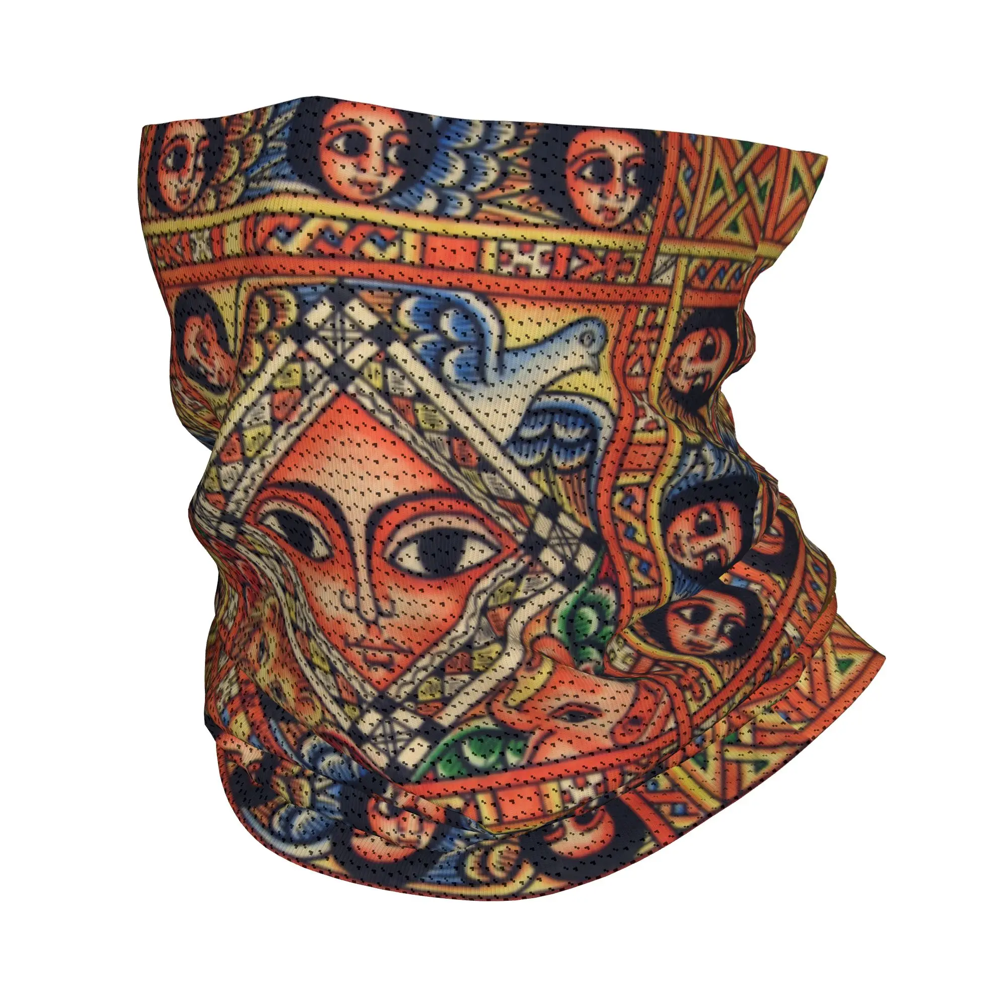 

Custom Ethiopian Ancient Art Winter Headband Neck Warmer Men Women Hiking Cycling Tube Scarf Face Bandana Gaiter