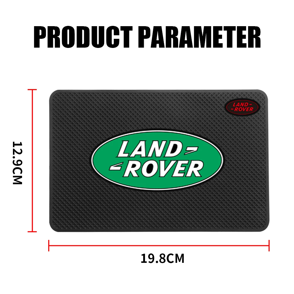 1pc Silicone Car Dashboard Non-Slip Mat Phone Holder Anti-skid Pad For Land Rover Range Rover Evoque Velar Defender Discovery