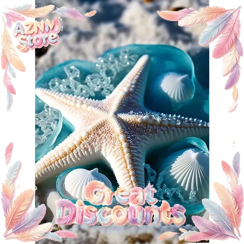 Simplicity Pink Pearl Seashell Starfish Coast Beach Poster Girly Summer Canvas Painting Wall Art Trendy Wall Art Room Home 2026