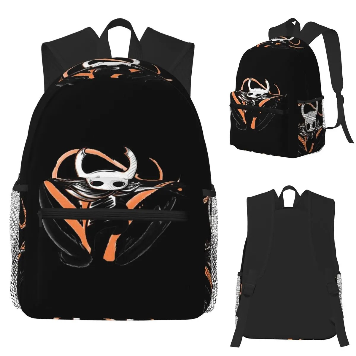 Hallownest Coffee Emblem Hollow Knight Silksong Student Backpack School Bag Hiking Travel Daypack for Boys Girls Bookbag