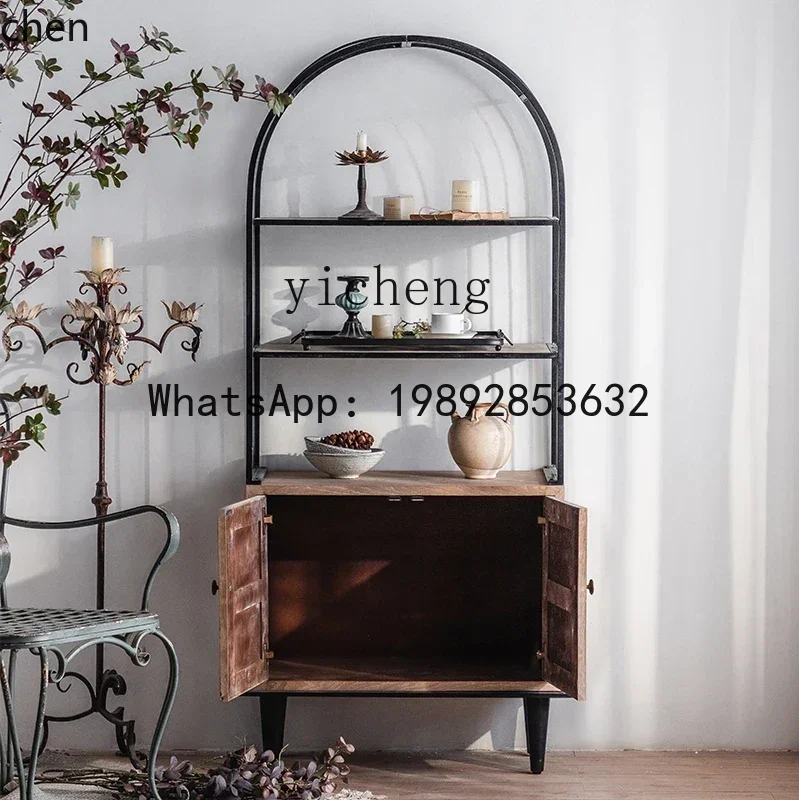 XL  Pastoral Style Retro Magazine Rack Storage Rack Bookshelf Creative Vintage Home Display Rack Display Shelf