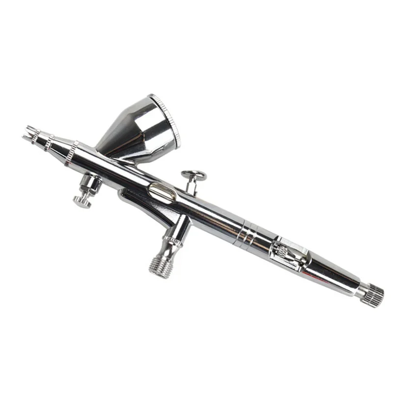 Tattoo, Cake Decorating with 0.2mm/0.3mm/0.5mm Nozzles Professional Dual Action Gravity Airbrush Kit for Airbrush Painting