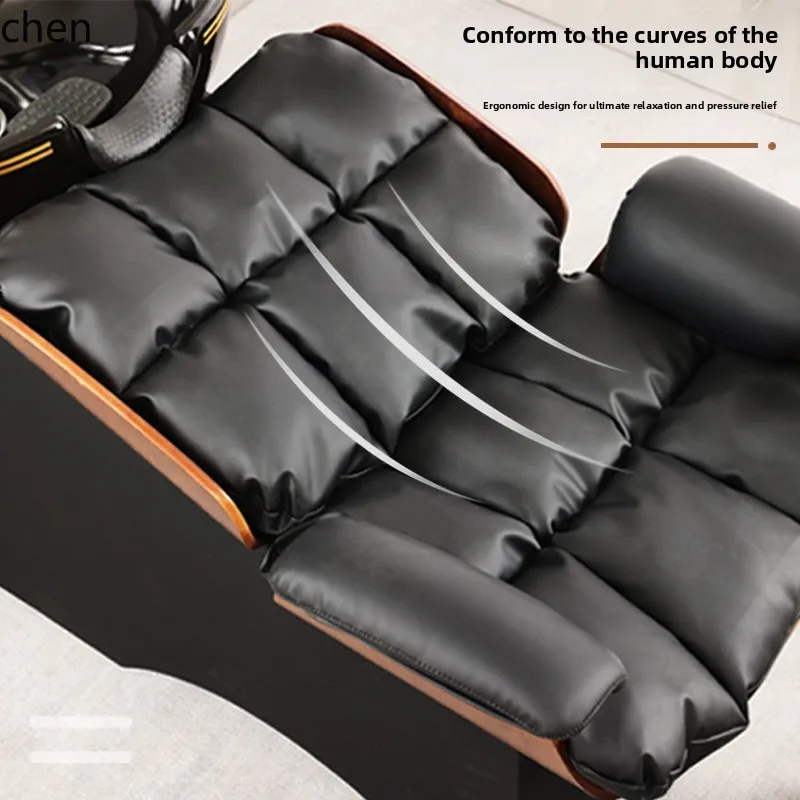 HT Internet Celebrity High-End Barber Shop Shampoo Bed Semi-Reclining Beauty Salon Hair Salon Special Manufacturer Direct Sale