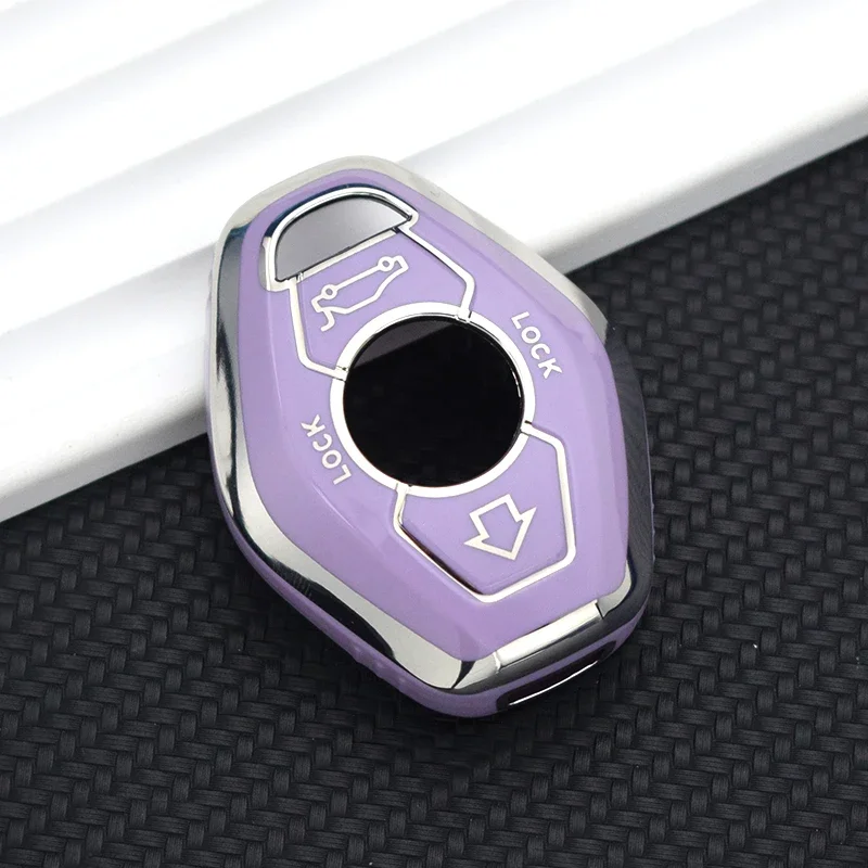 Compatible with BMW X5 E53 X3 F83 E46 E39 E38 E60 E63 E61 E64 3 5 7 Series 330i Z3 Z4 E85 E86 M5 325i, TPU Car Remote Key Fob Pr
