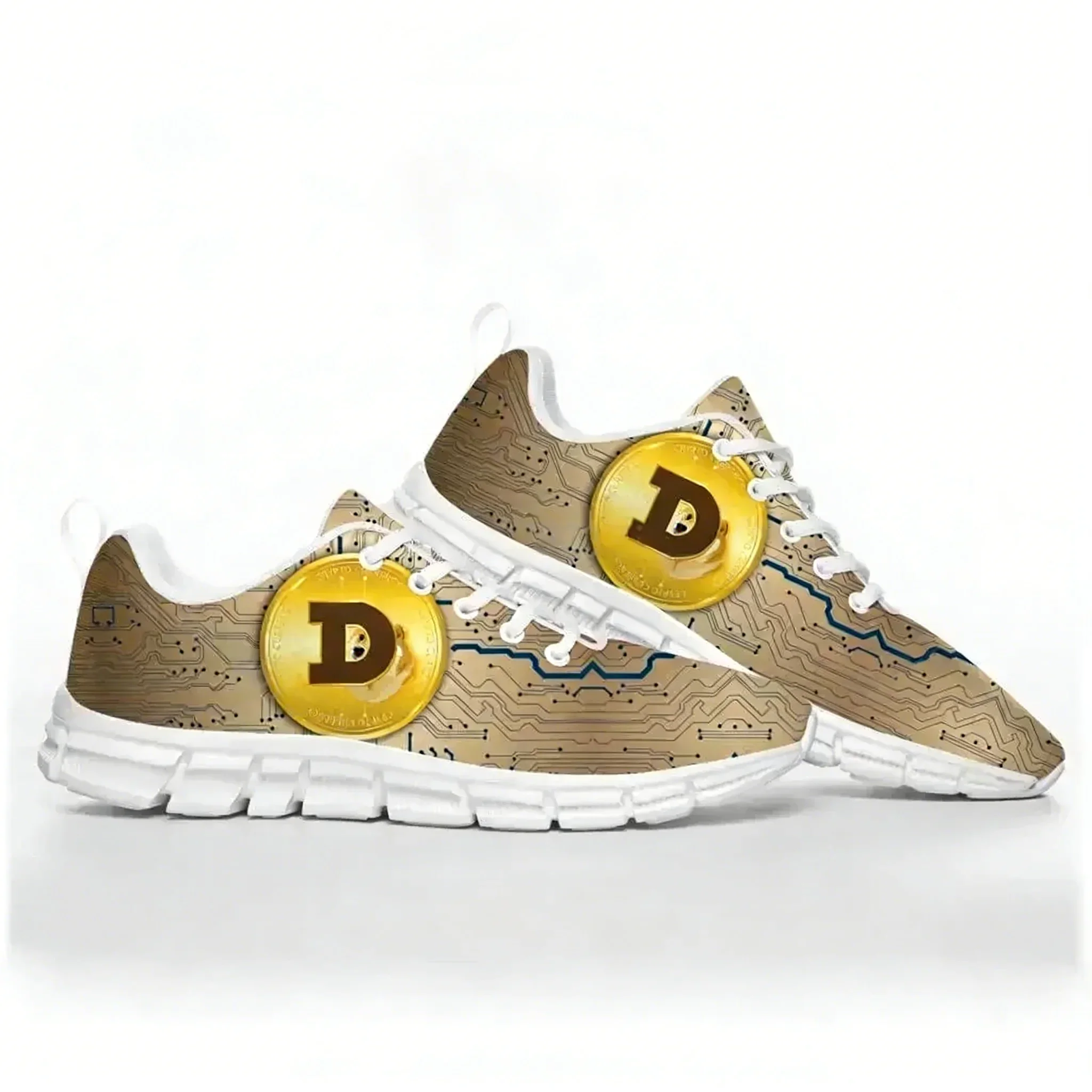 Dogecoin Crypto Currency Dog Coin Miner Sports Shoes Mens Womens Teenager Sneakers Custom High Quality Couple Shoe