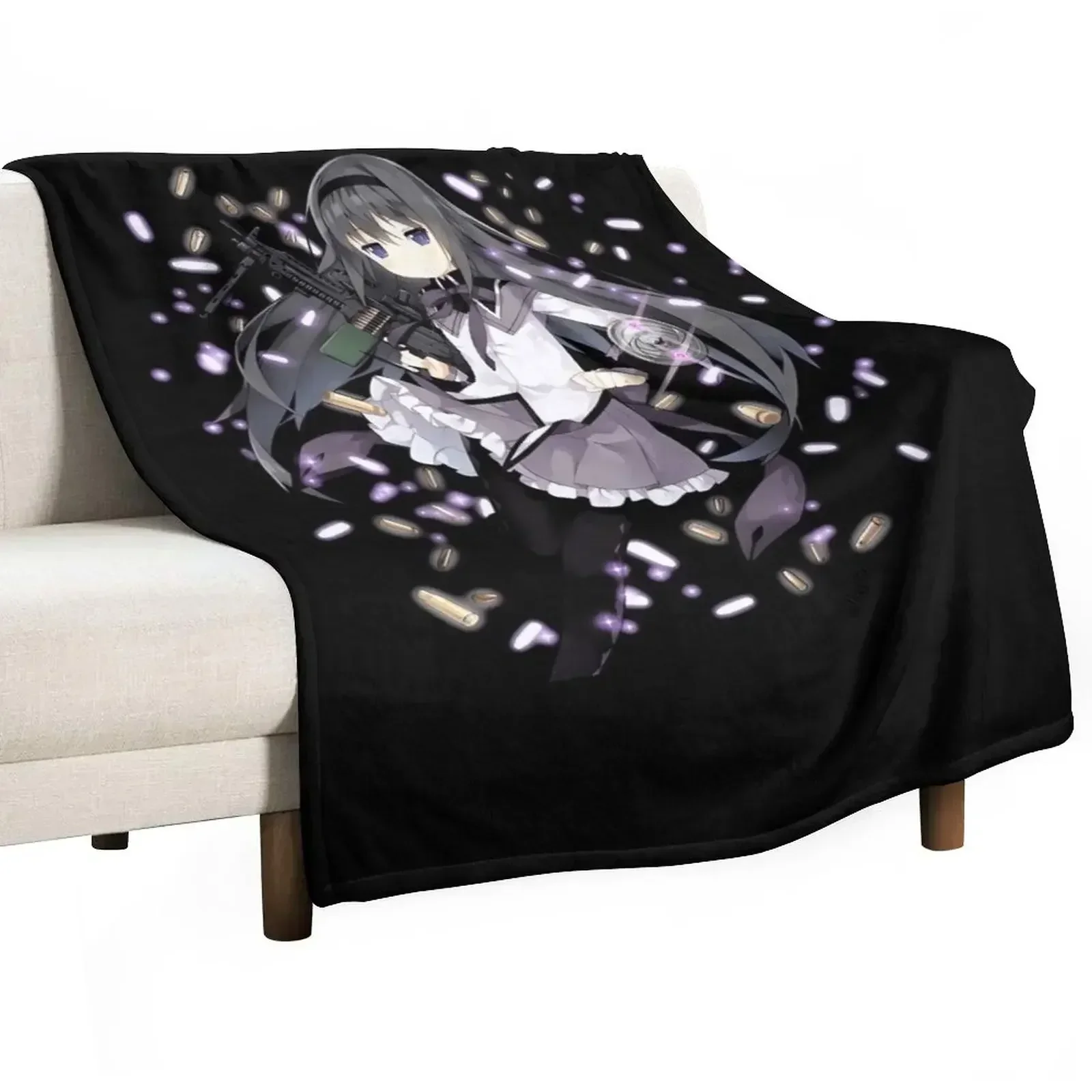 

Homura Akemi anime cute Throw Blanket Plaid Thermals For Travel Blankets