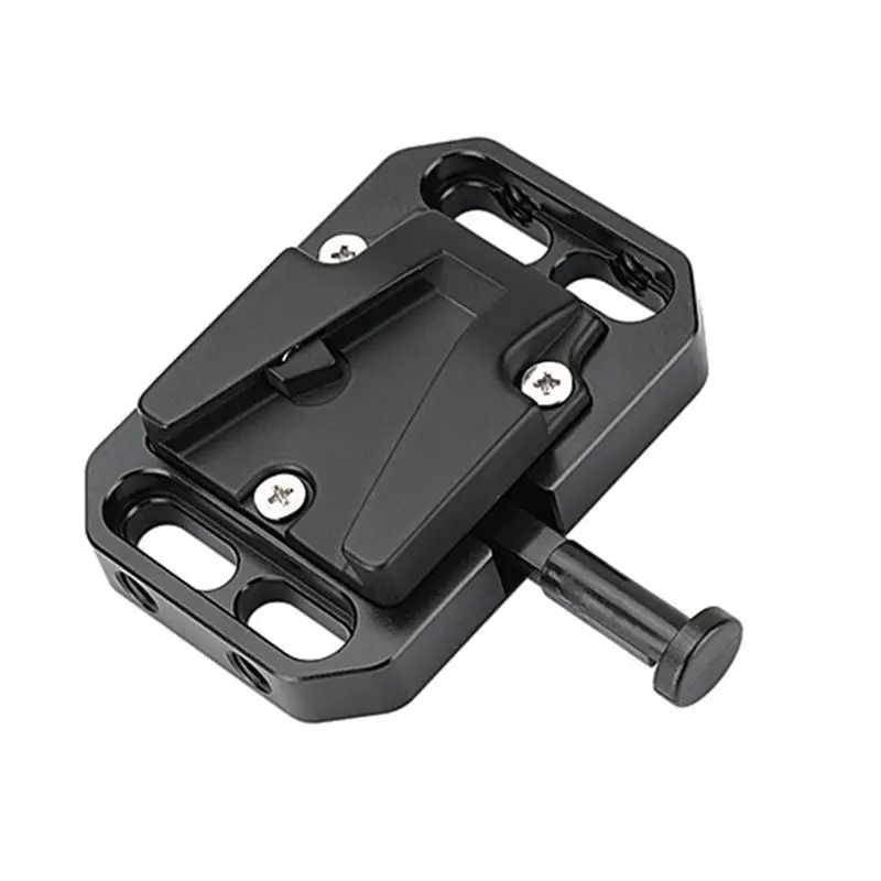 ABDW-Universal V Mount Battery Plate With Multiple 1/4 Inch Threaded Holes Mount Base Battery Power Adapter For Easy Setup