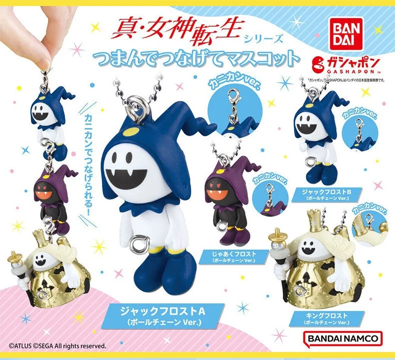 

BANDAI Shin Megami Tensei Connectable Mascot Gashapon Vol.2 Jack Frost Frost Ace King Frost Bag Шарм Брелок Товары