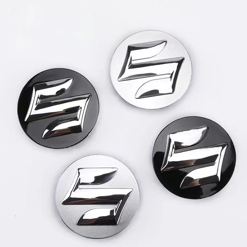 Tapa central de rueda de 4 piezas y 54mm para Suzuki, insignia con logotipo, emblema para Suzuki Tianyu SX4 Shangyue Ruiqi, nuevo Alto Swift,