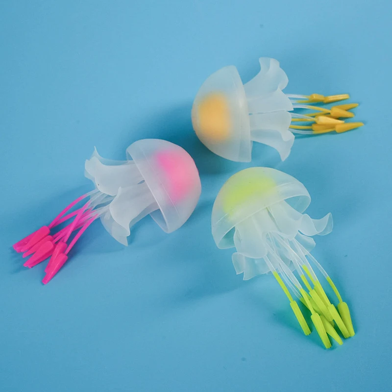Fish Tank Aquascape Decorative Luminous Silicone Fake Jellyfish Aquarium Accessories Lifelike Floating Artificial Decorations - Image 3