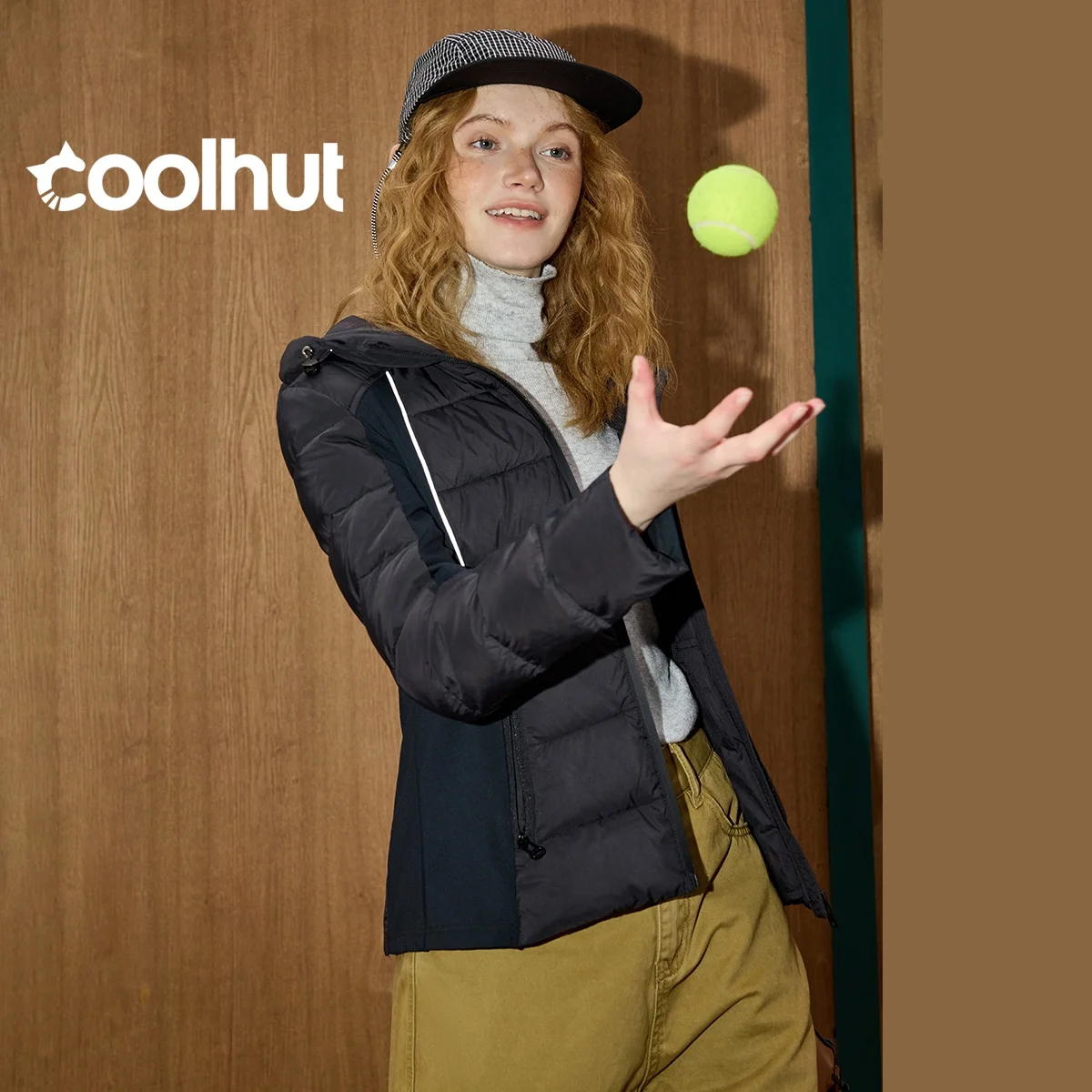 2025年冬 レディース 90%ダウン フード付きパーカー スリムフィット ウエストシェイプ パファージャケット 軽量 キルティングジャケット パネルデザイン テーラードコート