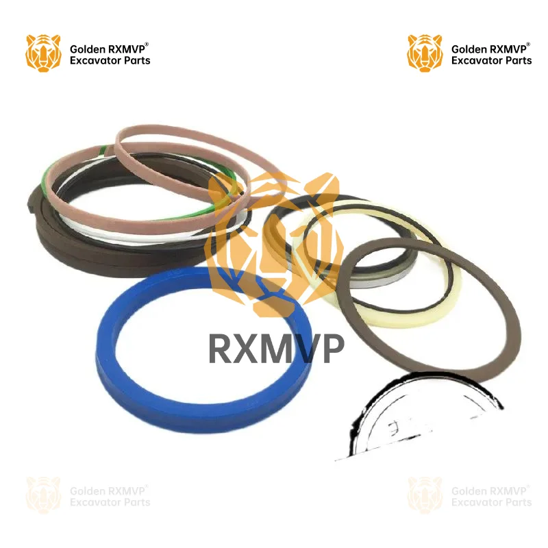 For Kobelco SK200-8/SK210-8 Big Arm Middle Arm Bucket Arm Oil Cylinder Oil Seal Repair Kit Excavator Accessories