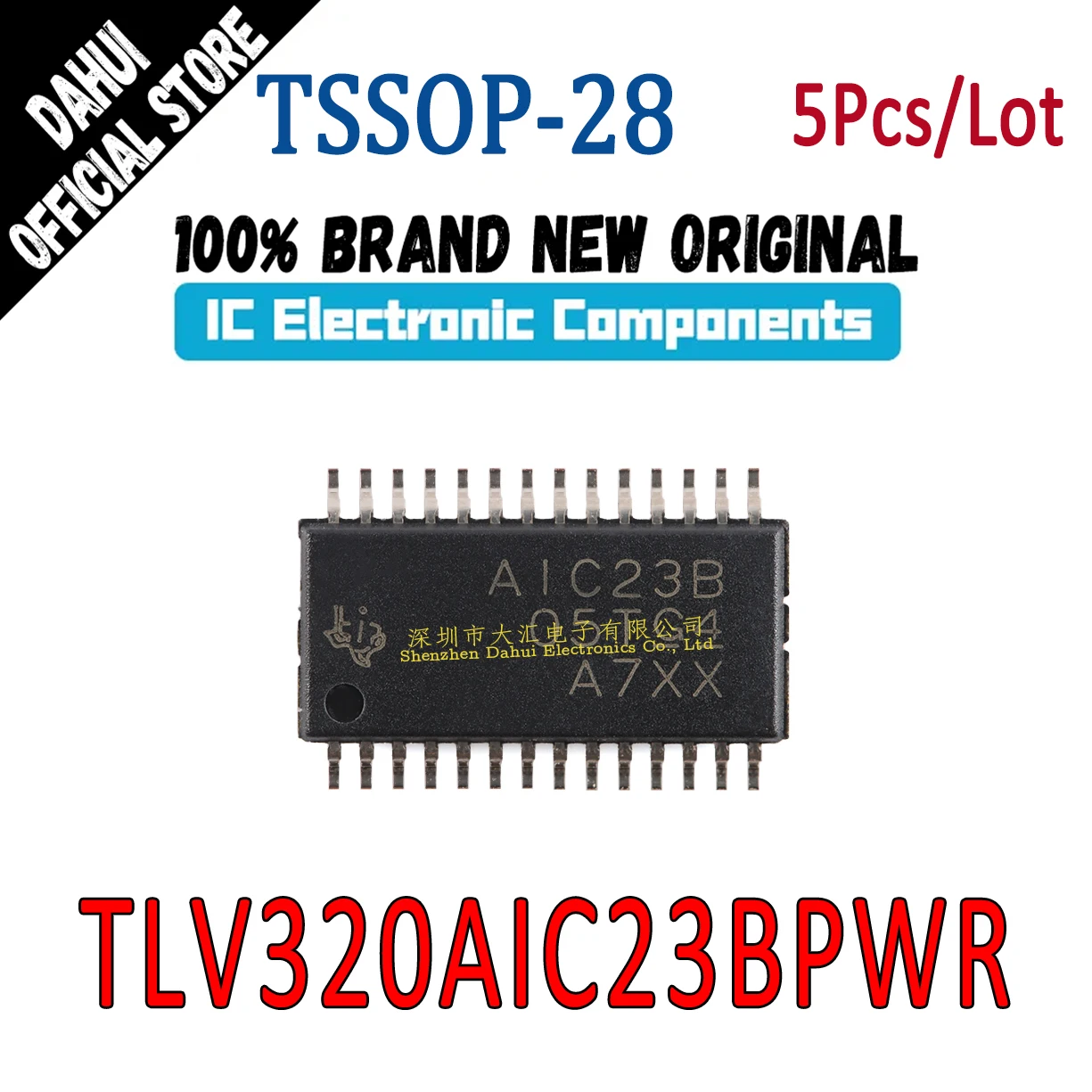 

5Pcs TLV320AIC23BPWR AIC23B TSSOP-28 chip IC new original