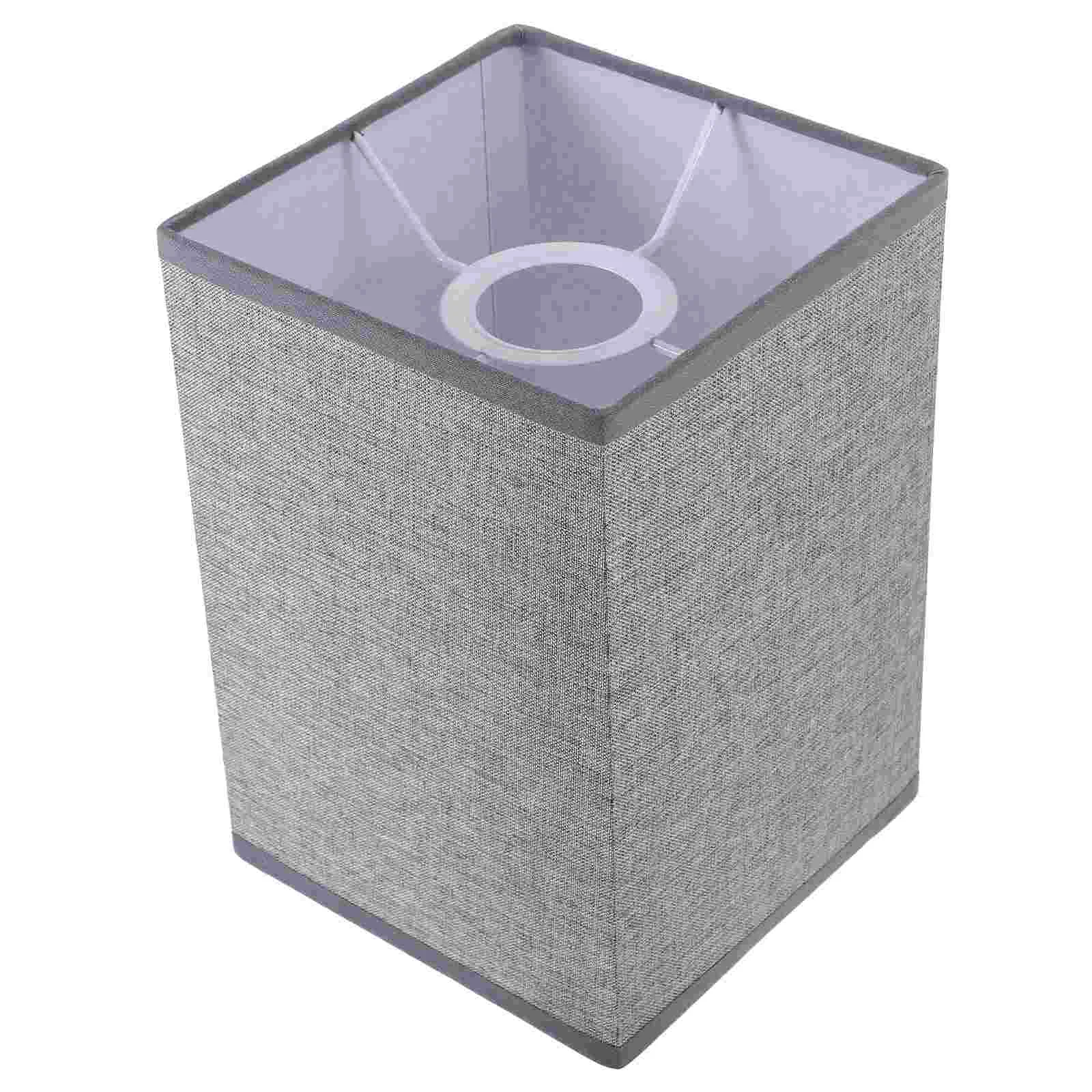Linen Lamp Shade Rectangular Lamp Shade Fabric Lampshades Chandelier Lamp Shades Clip On Light Cover Lamp