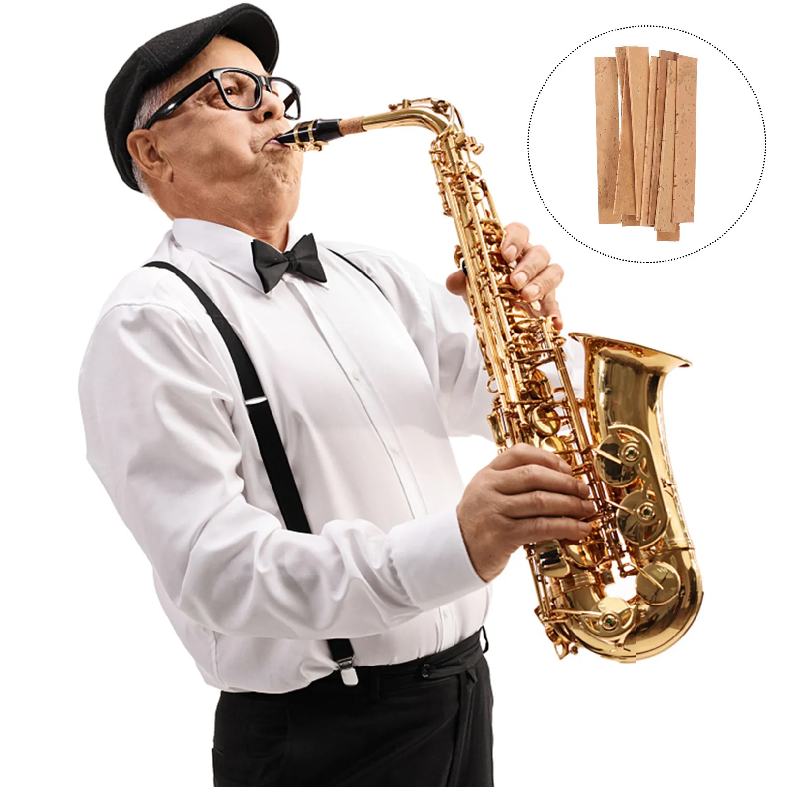Cork Sheet for Woodwinds Instrument Clarinet Saxophone Flute Repair Accessories Safety Material Noise Resistant Abrasion
