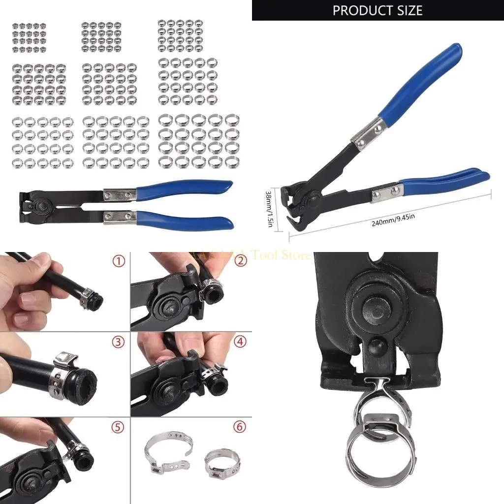 

A2BE Nearlensalless Hose с Pliers 5.8-21 мм диапазоны для инженеров и механиков