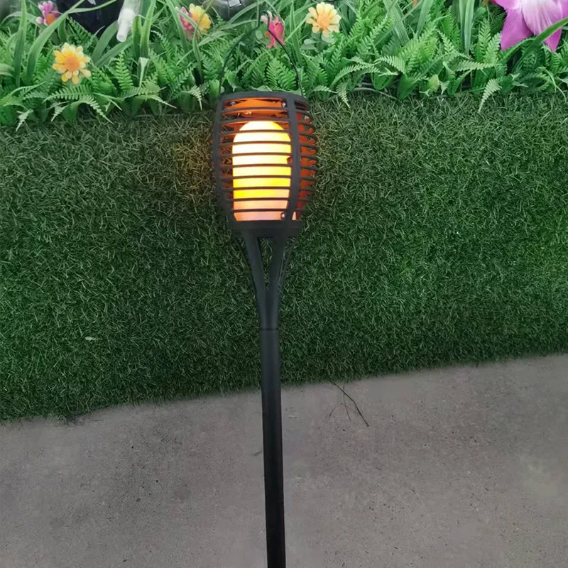 

Waterproof Lighting LED Solar Courtyard Personalized Flame Lamp Garden Park Villa Ground Glass Lawn Flame Lamp