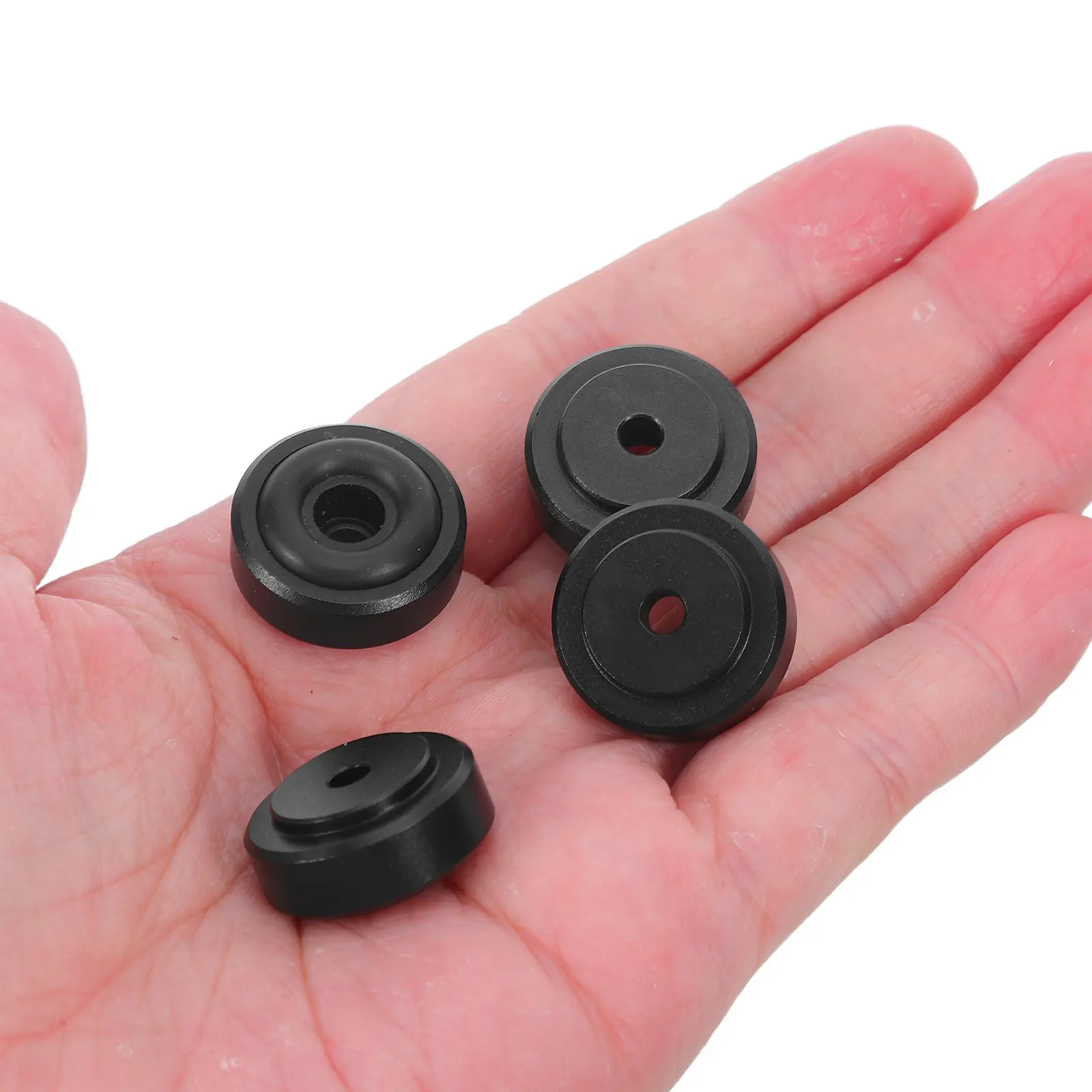 

4Pcs Aluminum Alloy Speaker Isolation Feet Anti Vibration Shock Absorbing Non Slip Subwoofer Turntable Audio Equipment Floor