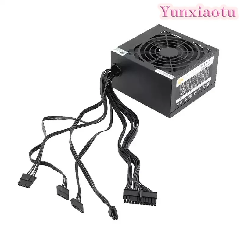 ATX Desktop PC Power Supply - Peak 400W Rated 250W Energy-Saving Silent Chassis Power Source