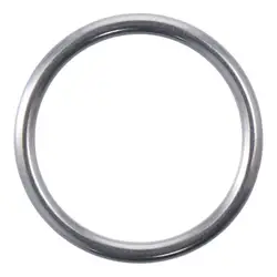 1Pc Multi Purpose 45mm Welded Steel Rings 304 Stainless Steel Hang Round Ring O-circle Ring Diving Pet Accessory
