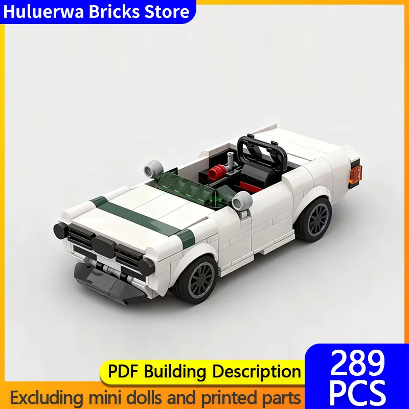 

Модель скоростного гоночного автомобиля MOC, строительные кирпичи TR6, трансформируемый гиперкар, модульная технология, детские праздничные подарки, сборка игрушек, костюм